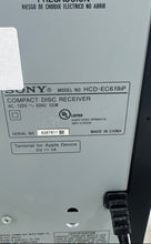 Load image into Gallery viewer, Sony Model HCD-EC619ip Black Home Audio Compact Disc Receiver Not Tested
