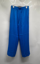 Load image into Gallery viewer, Mango Womens Blue Elastic Waist Pull-On Wide Leg Dress Pants Size Medium
