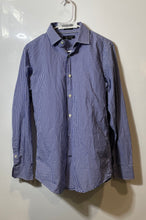 Load image into Gallery viewer, Banana Republic Mens Blue White Gingham Long Sleeve Button-Up Shirt Size Small
