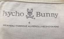 Load image into Gallery viewer, Psycho Bunny Mens White Pima Cotton Short Sleeve Crew Neck Graphic T-Shirt Sz 4
