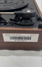 Load image into Gallery viewer, M49 Brown Portable 3 Speed Bluetooth Wireless Turntable Record Player Not Tested
