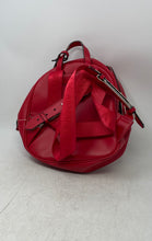 Load image into Gallery viewer, Armani Exchange Womens Red Faux Leather Adjustable Strap Inner Pockets Backpack
