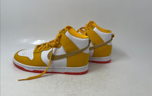 Load image into Gallery viewer, Nike Womens Dunk High DQ4691-700 Yellow White Lace-Up Sneakers Shoes Size 6
