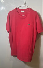 Load image into Gallery viewer, Lacoste Mens Pink Pima Cotton Short Sleeve Regular Fit Pullover T-Shirt Size XXL
