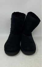 Load image into Gallery viewer, UGG Womens Classic 5825 Black Suede Mid Calf Pull-On Snow Boots Size 7
