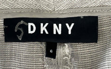 Load image into Gallery viewer, DKNY Womens Gray Flat Front Slash Pockets Straight Leg Dress Pants Size 6
