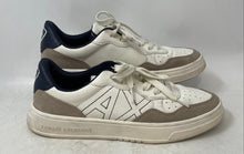 Load image into Gallery viewer, Armani Exchange Mens White Gray Low Top Lace-Up Sneaker Shoes Size 11
