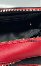 Load image into Gallery viewer, Guess Womens Dark Red Leather Zipper Adjustable Strap Crossbody Bag
