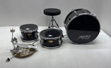 Load image into Gallery viewer, Eastar Black Beginner Student Band Drum Kit Set Of 3 With Its Stool
