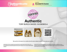 Load image into Gallery viewer, Authentic Tory Burch Womens Yellow Brown Flat Loafer Shoes Size 6.5 M Worn Soles
