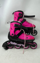 Load image into Gallery viewer, Rollerblade Kids Microblade G Pink Black Ratchet Buckle Inline Skates Size 5-8
