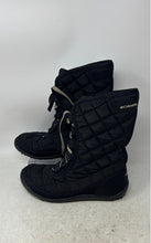Load image into Gallery viewer, Columbia Womens Black Quilted Mid-Calf Waterproof Lace-Up Snow Boots Size 7
