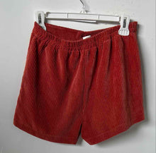 Load image into Gallery viewer, Urban Romantics Womens Orange Ribbed Corduroy Chino Shorts Size Small
