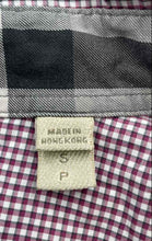 Load image into Gallery viewer, Authentic Burberry Brit Mens Red Gingham Cotton Long Sleeve Button-Up Shirt Sz S

