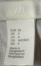 Load image into Gallery viewer, H&amp;M Womens Beige Pockets Long Sleeve One-Button Blazer Size 4
