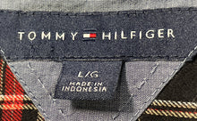 Load image into Gallery viewer, Tommy Hilfiger Womens Multicolor Plaid Long Sleeve Cotton Button-Up Shirt Size L
