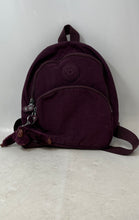 Load image into Gallery viewer, Kipling Womens Purple Zipper Adjustable Strap Top Handle Backpack
