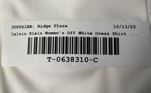Load image into Gallery viewer, Calvin Klein Womens Off White Round Neck Bell Sleeve Sheath Dress Sz 12 w/ Tags
