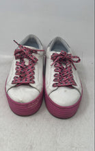 Load image into Gallery viewer, Chiara Ferragni Womens White Pink Leather Platform Sneaker Shoes Size EUR 36
