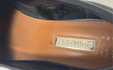 Load image into Gallery viewer, Primark Womens Black Leather Round Toe Slip-On Penny Loafers Shoes Size 8
