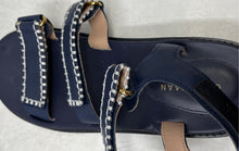 Load image into Gallery viewer, Cole Haan Womens Grandpro Daylin Blue White Triple Strap Sports Sandals Size 9B
