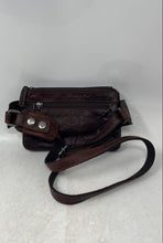 Load image into Gallery viewer, Jack Georges Womens Voyager Brown Leather Adjustable Rectangle Crossbody Bag
