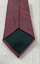 Load image into Gallery viewer, Lauren Ralph Lauren Mens Red Diamond Geometric Print Keeper Loop Pointed Tie
