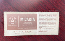 Load image into Gallery viewer, WM. A. Rogers Micarta Original High Pressure Laminated Round Serving Tray
