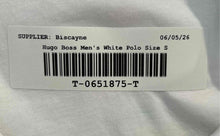 Load image into Gallery viewer, Hugo Boss Mens White Cotton Short Sleeve Regular Fit Polo Shirt Size S
