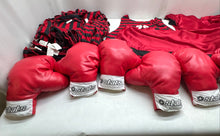Load image into Gallery viewer, Lot Of Assorted Stats Black And Red Red Boxing Gloves And Boxing Equipment

