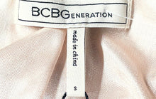 Load image into Gallery viewer, BCBGeneration Womens Pink Long Sleeve Asymmetrical Open Front Tuxedo Blazer Sz S
