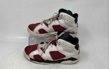 Load image into Gallery viewer, Nike Boys Air Jordan 6 384665-160 White Red Black Lace-Up Sneakers Shoes Size 2Y

