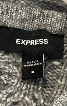 Load image into Gallery viewer, Express Womens Gray Knit Long Sleeve V-Neck Stretch Pullover Sweater Size Small
