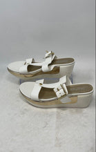 Load image into Gallery viewer, Kenneth Cole Reaction Womens White Buckle Wedge Platform Sandals Size 7.5
