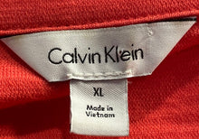 Load image into Gallery viewer, Calvin Klein Mens Red Cotton Collared Pockets Short Sleeve Polo Shirt Size XL
