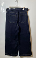 Load image into Gallery viewer, Banana Republic Womens Blue Denim High-Rise Wide-Leg Cropped Jeans Size 28
