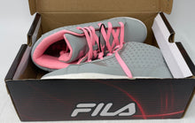 Load image into Gallery viewer, Fila Girls 3SC60327-070 Gray Pink Leather Lace-Up High Top Sneaker Shoes Size 3
