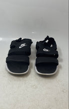 Load image into Gallery viewer, Nike Womens Owaysis CK9283-002 Black White Open Toe Strappy Sandals Size 7
