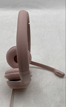 Load image into Gallery viewer, Logi Pink Built-In Microphone Wired Over The Ear Headphones
