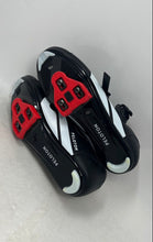 Load image into Gallery viewer, Peloton Mens PL-SH-B-42 Black White Adjustable Strap Cycling Shoes Size EUR 42
