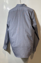 Load image into Gallery viewer, Calvin Klein Mens Blue Printed Fresh Comfort Stretch Slim Fit Dress Shirt Size L
