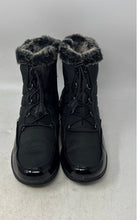 Load image into Gallery viewer, Totes Womens Lindsay Black Waterproof Quilted Drawstring Snow Boots Size 8W
