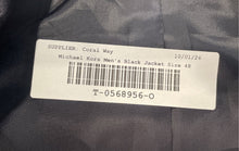 Load image into Gallery viewer, Michael Kors Mens Black Single-Breasted Two-Button Blazer Jacket Size 48

