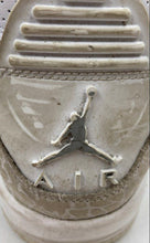 Load image into Gallery viewer, Authentic Nike Kids Air Jordan 3 Retro White Print Sneaker Shoes Sz 6.5Y Stained
