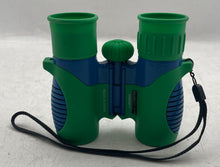Load image into Gallery viewer, Explore One Green Blue Lightweight Weather-Resistant Kids Field Binoculars
