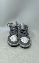 Load image into Gallery viewer, Nike Womens Air Jordan 1 Mid BQ6472-115 Gray White Sneaker Shoes Size 5.5
