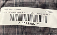 Load image into Gallery viewer, Calvin Klein Mens Brown Plaid Print Cotton Long Sleeve Button-Up Shirt Size XL
