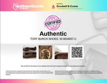 Load image into Gallery viewer, Authentic Tory Burch Womens Minnie Travel Brown Ballet Flats Size 7M Damaged
