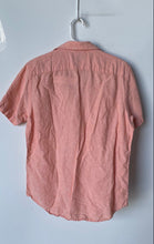 Load image into Gallery viewer, Banana Republic Mens Orange Short Sleeve Slim-Fit Button-Up Shirt Size M
