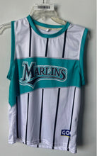 Load image into Gallery viewer, Goya Mens White Green Striped MLB Miami Marlins #93 Baseball Jersey Size XL
